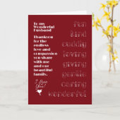 Verjaardagskaart voor mijn geweldige echtgenoot kaart (Gele Bloem)