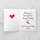 Verjaardagskaart voor mijn man kaart (Binnen)