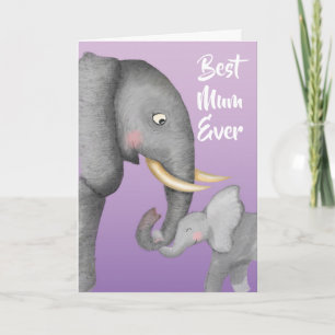 Verjaardagskaart voor moeder met een lief moeder- kaart