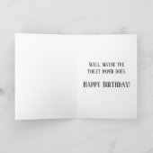 Verjaardagskaart voor neef Funny Blue Kaart (Binnen)