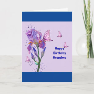 Verjaardagskaart voor oma met Iris Kaart