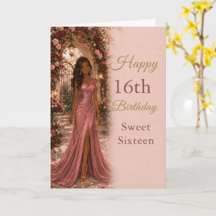 Verjaardagskaart voor Sweet Sixteen in de Rozen Tu Kaart