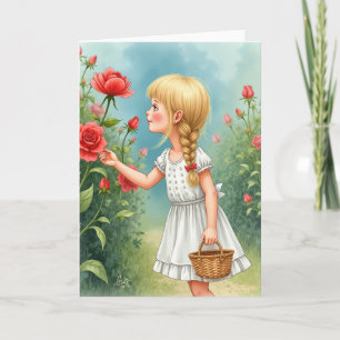 Verjaardagskaart voor Tuinmeisjes Kaart