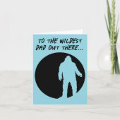 Verjaardagskaart voor vader Bigfoot Kaart (Voorkant)