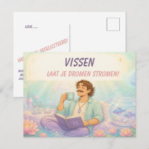 Verjaardagskaart voor Vissen voor [hem] met speels Briefkaart