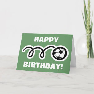 Verjaardagskaart voor voetbalfans kaart
