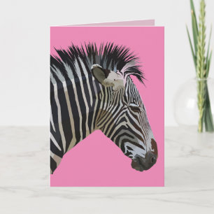 VERJAARDAGSKAART VOOR ZEBRA KAART