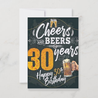 verjaardagskaart vriend 30 jaar kaart