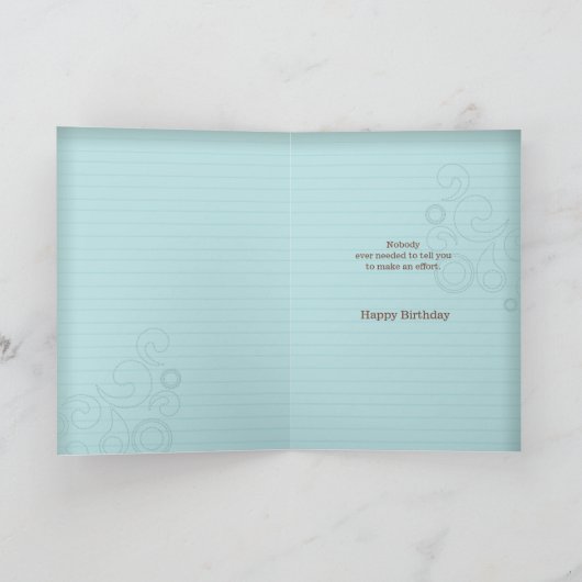 Verjaardagskaart Wat Een Echte Man Is Kaart (Binnen)