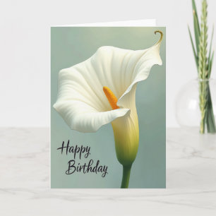 Verjaardagskaart Witte Bloem Kaart