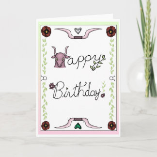 Verjaardagskaart Zodiac Stier