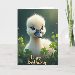 Verjaardagskaart Zoete Baby Vogel Kaart