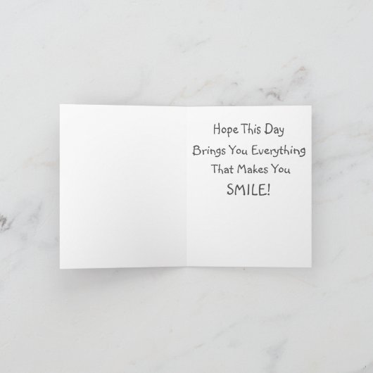 Verjaardagskaart Zwarte Lab Kaart (Binnen)