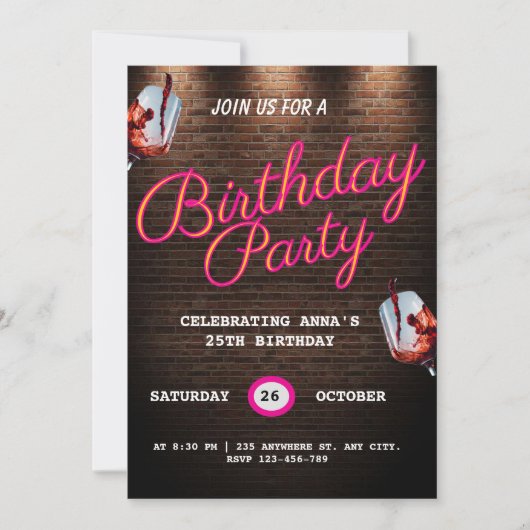 Verjaardagskaarten 25 jaar kaart (Voorkant)