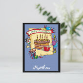  verjaardagskaarten briefkaart (Staand voorkant)