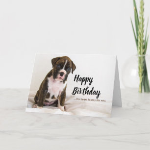 Verjaardagskaarten Honden - Boxer Honden, Brindle  Kaart