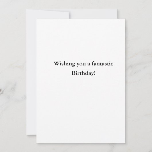 verjaardagskaarten kaart (Achterkant)