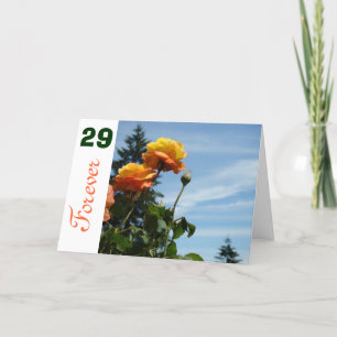 Verjaardagskaarten Sinaasappel Rozen 29 Forever Tw Kaart