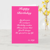 verjaardagskaarten van ex-vrouw kaart (Gele Bloem)