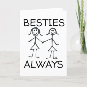 VERJAARDAGSKAARTEN VOOR BESTIES BFF VRIENDINNEN FEESTDAGEN KAART