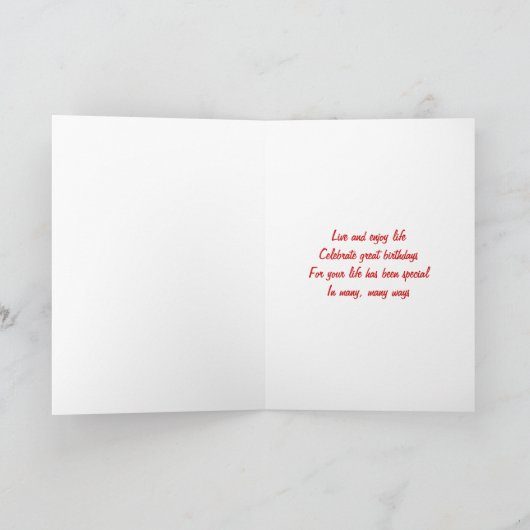 Verjaardagskaarten voor collega's kaart (Binnen)