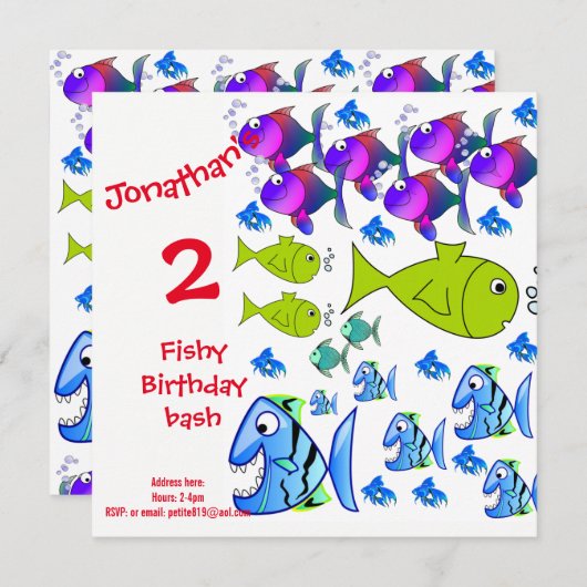 verjaardagskaarten voor kinderen kaart (Voorkant / Achterkant)