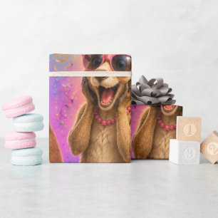 Verjaardagskado verpakking Kangoeroe Cadeaupapier