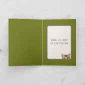 Verjaardagskitten in wilde bloemen kaart (Binnen)