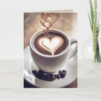 Verjaardagskoffie met hart en stoom