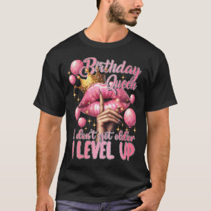 Verjaardagskoningin Ik word niet ouder Ik verhoog T-shirt