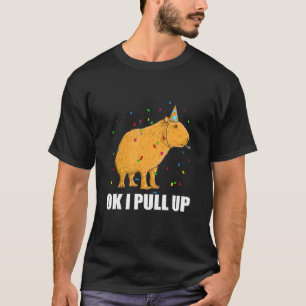 Verjaardagskostuum Capybara Ok Ik Trek Meme T-shirt