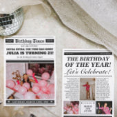 Verjaardagskrant Uitnodiging 21e verjaardag Uitnod