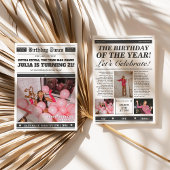 Verjaardagskrant Uitnodiging 21e verjaardag Uitnod