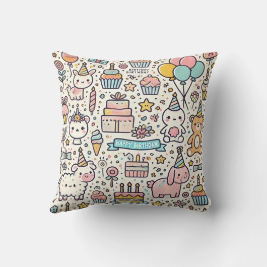 Verjaardagskussen kussen (Achterkant)
