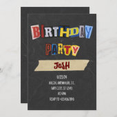 Verjaardagslosgeld brief Kaart (Voorkant / Achterkant)