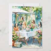 Verjaardagslunch Chic Dames  Kaart (Achterkant)