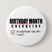 Verjaardagsmaand Checklist Button (Voorkant)