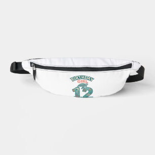 Verjaardagsmeisje 12 Zeeschildpad Oceaan Vintage T Heuptasje