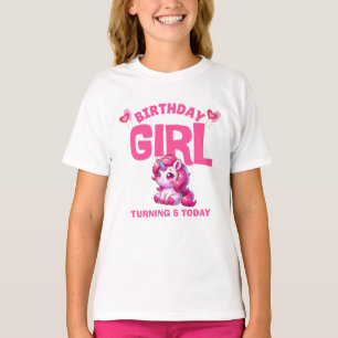 Verjaardagsmeisje Eenhoorn T-Shirt – Wordt vandaag