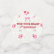 VERJAARDAGSMEISJE HARTEN PAARSE STERREN CONFETTI