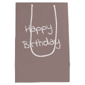 Verjaardagsmeisje met schuur en Amerikaanse vlag Medium Cadeauzakje (Achterkant)