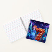 Verjaardagsmeisje op 7 notitieboek (Binnen)