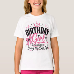 Verjaardagsmeisje tiener T-shirt
