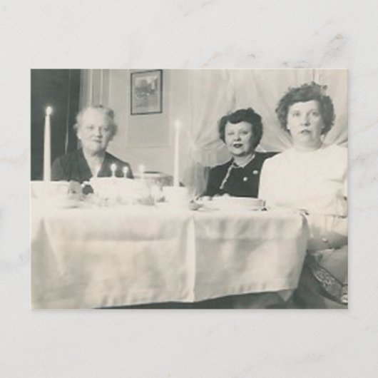 Verjaardagsmeisjes postkaart (Voorkant)