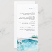 verjaardagsmenu | Celebration menu | Poolparty (Voorkant / Achterkant)