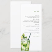 Verjaardagsmenu | Feestmenu | Cocktails party Menu (Voorkant / Achterkant)