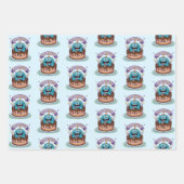 Verjaardagsmonster Inpakpapier Vel (Voorkant)