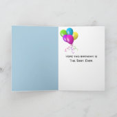 Verjaardagsmuis met kaas kaart (Binnen)