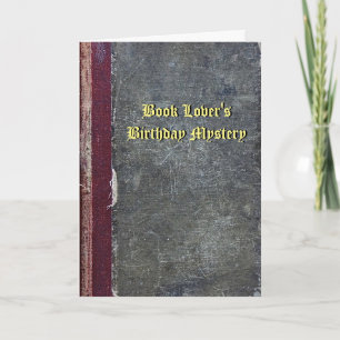 Verjaardagsmysterie Kaart van de boekenliefhebber