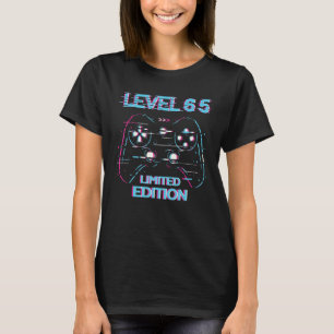 Verjaardagsniveau 65 jaar gaming gebruikt t-shirt